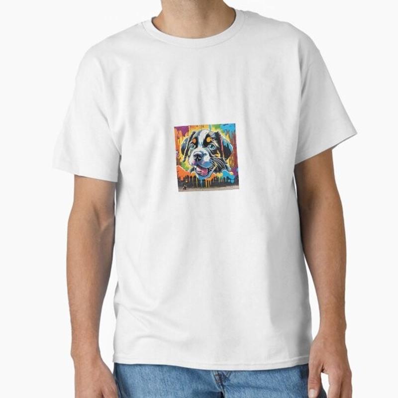 Animal art one day Ill be a big dog Classic T Shirt Made in US AUS Size S 2XL