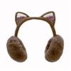 Suefunskry Winter Warm Earmuffs for Women Kids Girls Cute Cat Ear Muffs Foldable Fluffy Ear Warmers Headwear