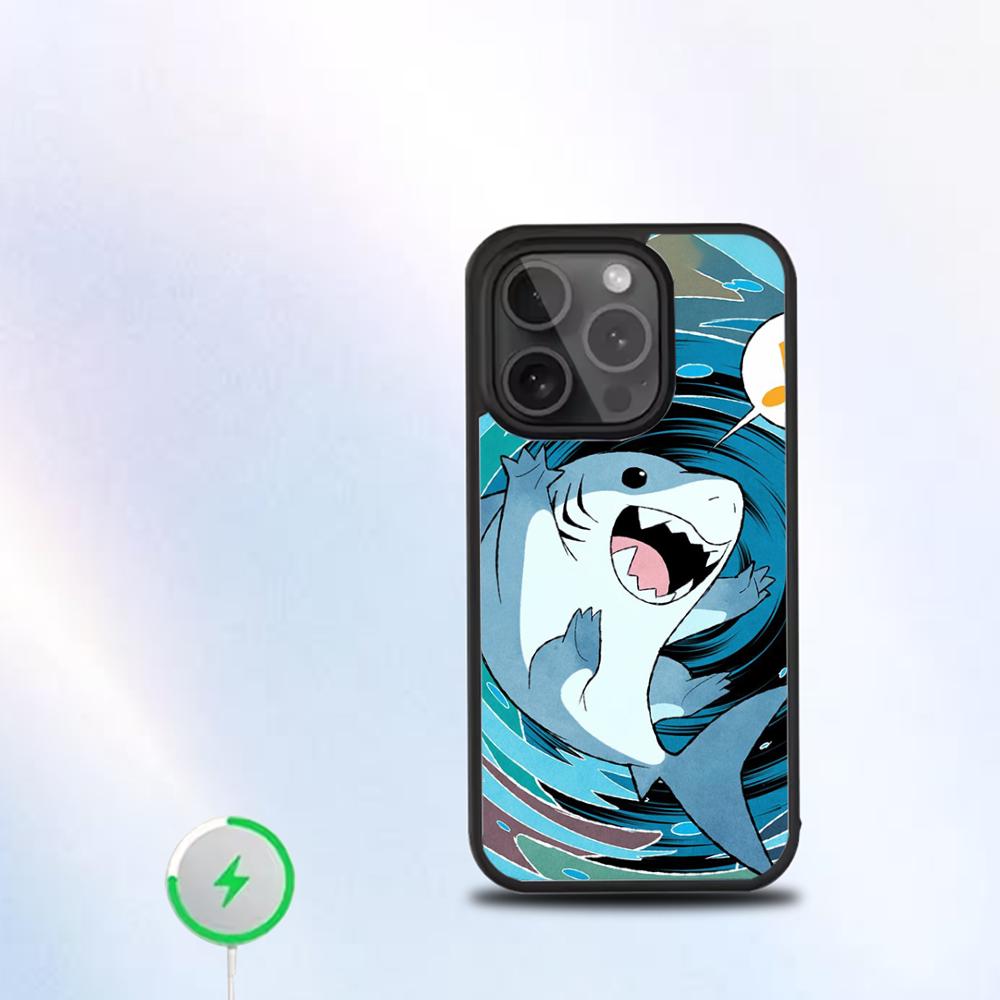 

Jeff The Land Shark Phone Case For IPhone 16 15 14 13 12 11 Pro Mini Max Soft Magnetic Cover iPhone11