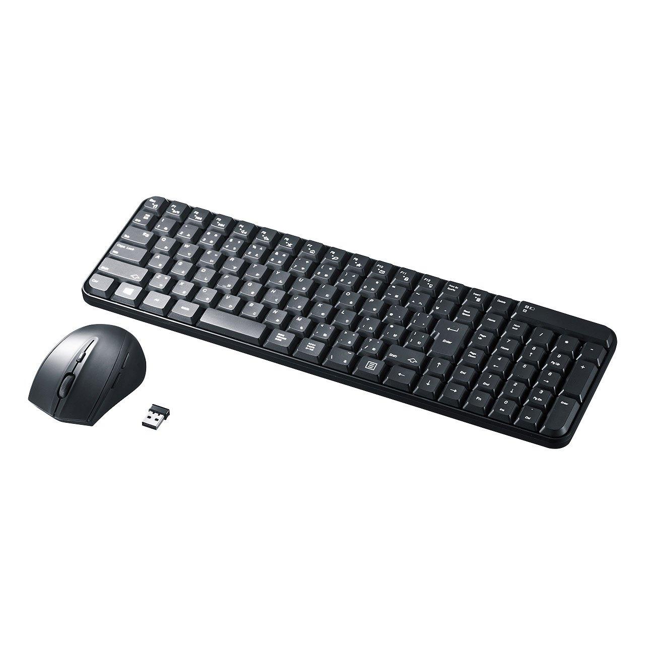 

Sanwa Supply Wireless Keyboard with Black Mouse, SKB-WL25SETBK чорний