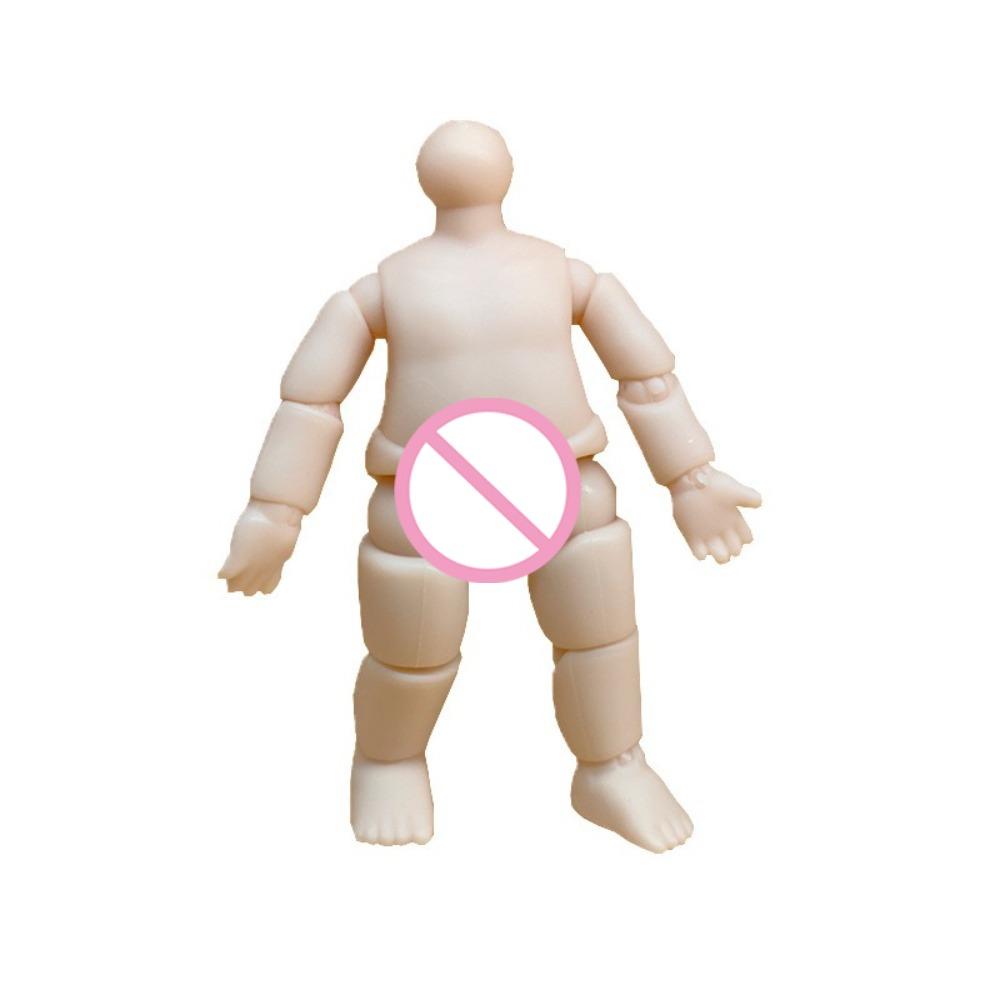 

Multiple Joints Muscle Body Doll 3in 4in Height Mini Body Parts Figure Dolls for Doll Customized 3 inch-Body