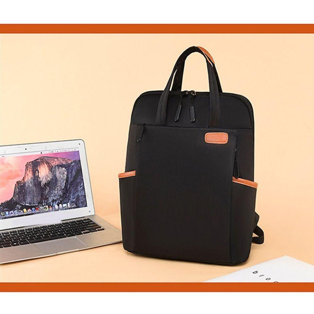 Oxford Stoff Laptop Rucksack Große Kapazität Schwarz/Khaki/Rosa/Beige Computer Rucksäcke Wasserdicht Lässiger Stil Umhängetasche