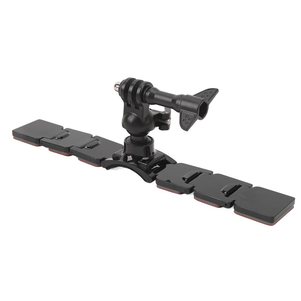 Motorcycle Helmet Chin Mount for Action Camera 3 Sections Detachable Double Sided Ddhesive 360 Degree Rotation