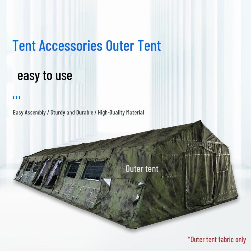 Bugu Island 80sqm Folding Frame Emergency Relief Tent and Accessories
