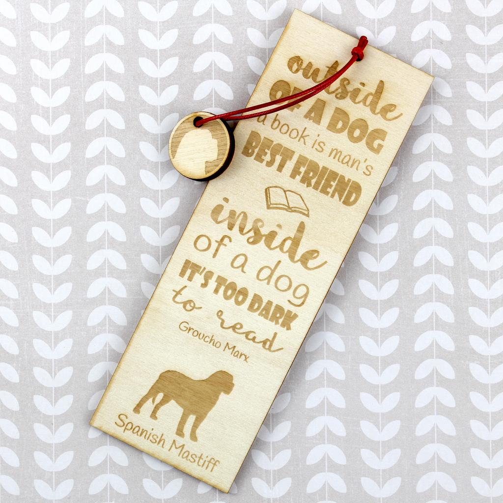 Spanish Mastiff, Mastín Español – Dog bookmark, personalized bookmark – Design 01 | Art-Dog