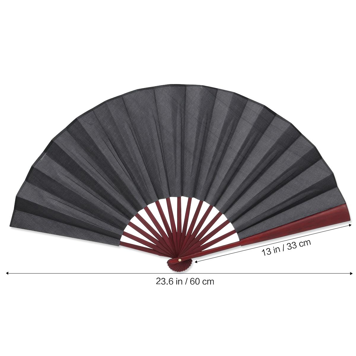 

Chinese Handheld Folding -Inch Men S Blank Silk Folding Fans With Wooden Frame For Gift,Collection,Wedding,Party Other чёрный