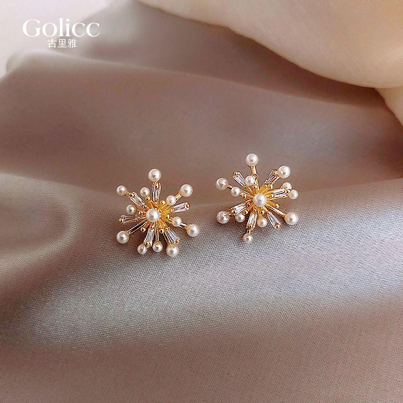 Fireworks Online Influencer Refined Female 925 Sterling Silver Pearl Earrings