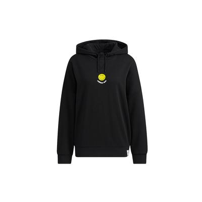 Neo X Smiley Collaboration Womens Csmly Sweatshirt With Smiley Logo Print Women Sweatshirt Black HE7951