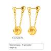 Starfish Drop Dangle Earring for Women, Gold Plated Stainless Steel Beach Sea Earrings, Waterproof Summer Ocean Jewelry