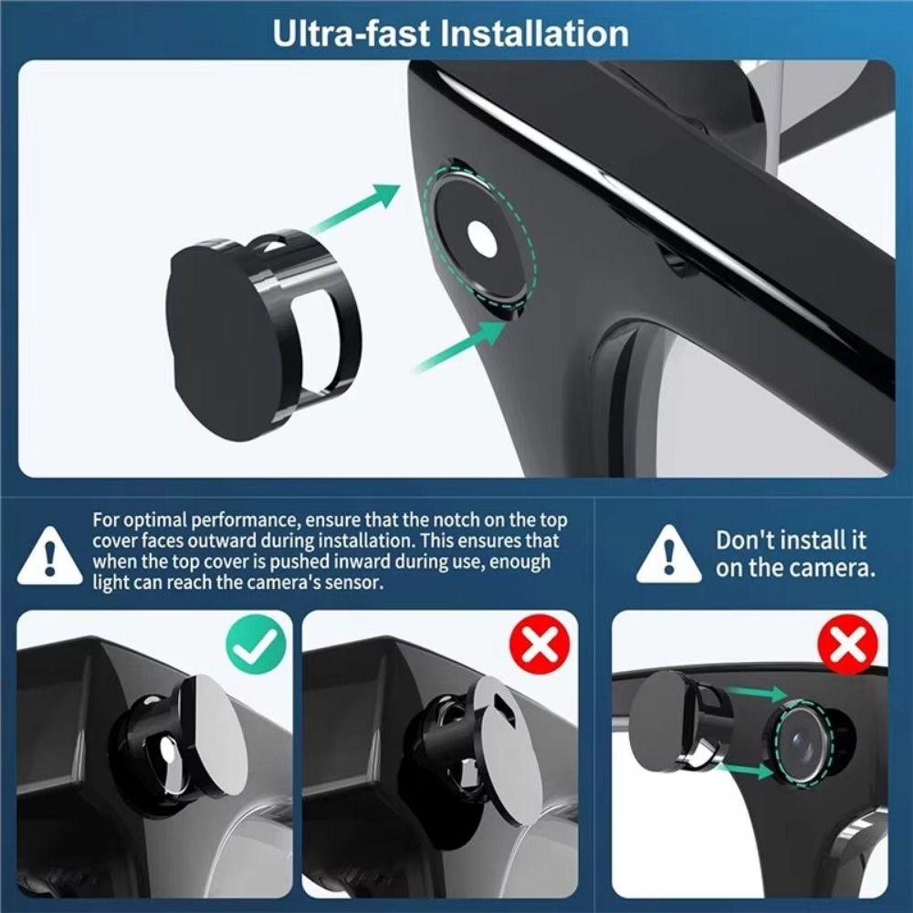 2/4 Pezzi Copri Lente Fotocamera Snap-On Blocco Luce Occhiali Intelligenti Protezione Privacy