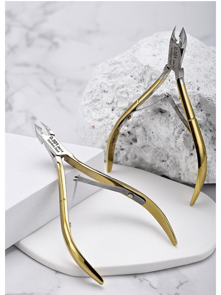 Easy Cut D-501 Stainless Steel Cuticle Nipper & Clipper Set - Professional Vietnamese Style Manicure Tools