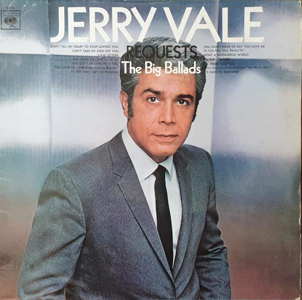

LP Record JERRY VALE - Requests The Big Ballads S63465 CBS 1968 UK Pop Used