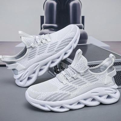 39-48 Scarpe da corsa ultraleggere da uomo Scarpe sportive casual Squame di pesce Scarpe da tennis fitness di grandi dimensioni