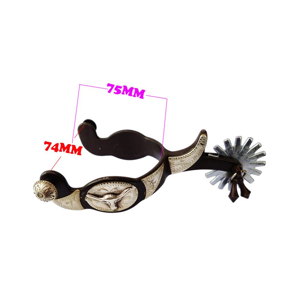 1Pc Antique Men'S Spur With Electroplated Alloy Gears
