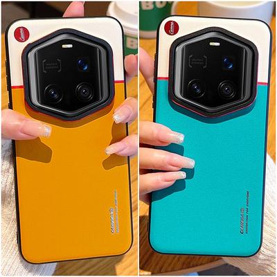 Double Pigment Leather Lens Raised Protective Lens Case For Honor Magic7 RSR Porsche Design Magic 7 Pro 6 Pro Protection Cover