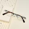 Borderless Fashion Glasses Advanced Borderless Cut Border Blue Light Glasses