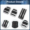 ABSOPRO 1 Set Manual Footrest Pedal Footrest Pedal Footrest Dead Pedal Pad Covers for Peugeot 208 Stainless Silver Tone Covers, Pads, 2013-2018,