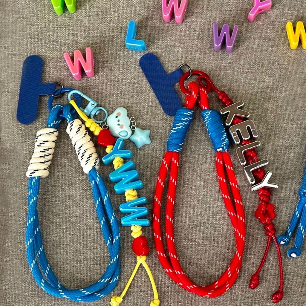 1pc personalized custom colorful acrylic letter keychain, star pendant, bag/mobile phone charm, Valentine's Day/Christmas gift