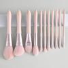 11pcs Makeup Brush Set With Bag Eyeshadow Blush Foundation Powder Portable Beauty Tools