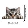 2 Pack 15x8.5cm Peeking Cat Funny Waterproof Vinyl Car Decal Exterior Decor Accessories for