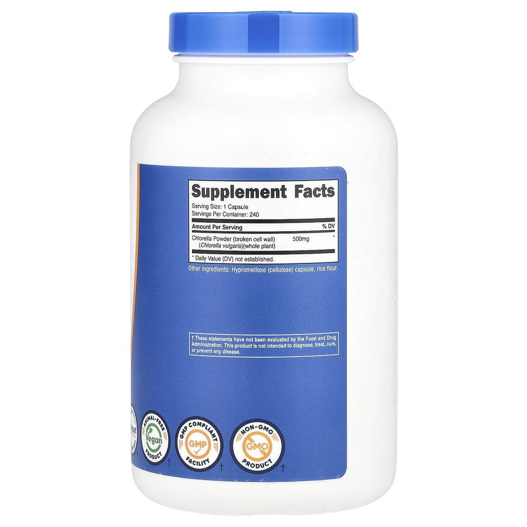 Chlorella, 500Mg, 240 Capsules