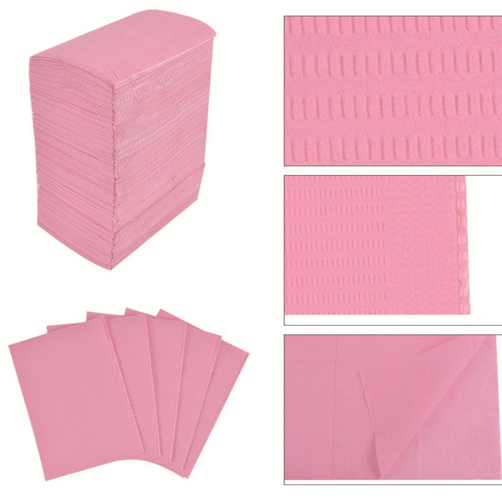 125PCS Tattoo Clean Pad Good Absorption Thick Cloth Disposable Tattoo Tablecloth for Tattooist Pink