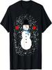 Cute Snowman In A Snowy Winter Wonderland T-Shirt