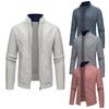 Men's Autumn Winter Knitting Sweatercoat Stand Collar Cardigans Warm Fashion Knitted Coat Male Sweater Jacket Loose Outwear Man