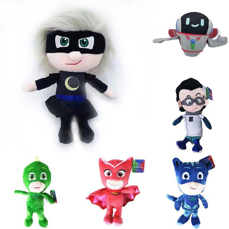 Adorable Pj Masks Plush Doll Toy Featuring Catboy Gekko Luna Girl Owlette And Romeo For Kids