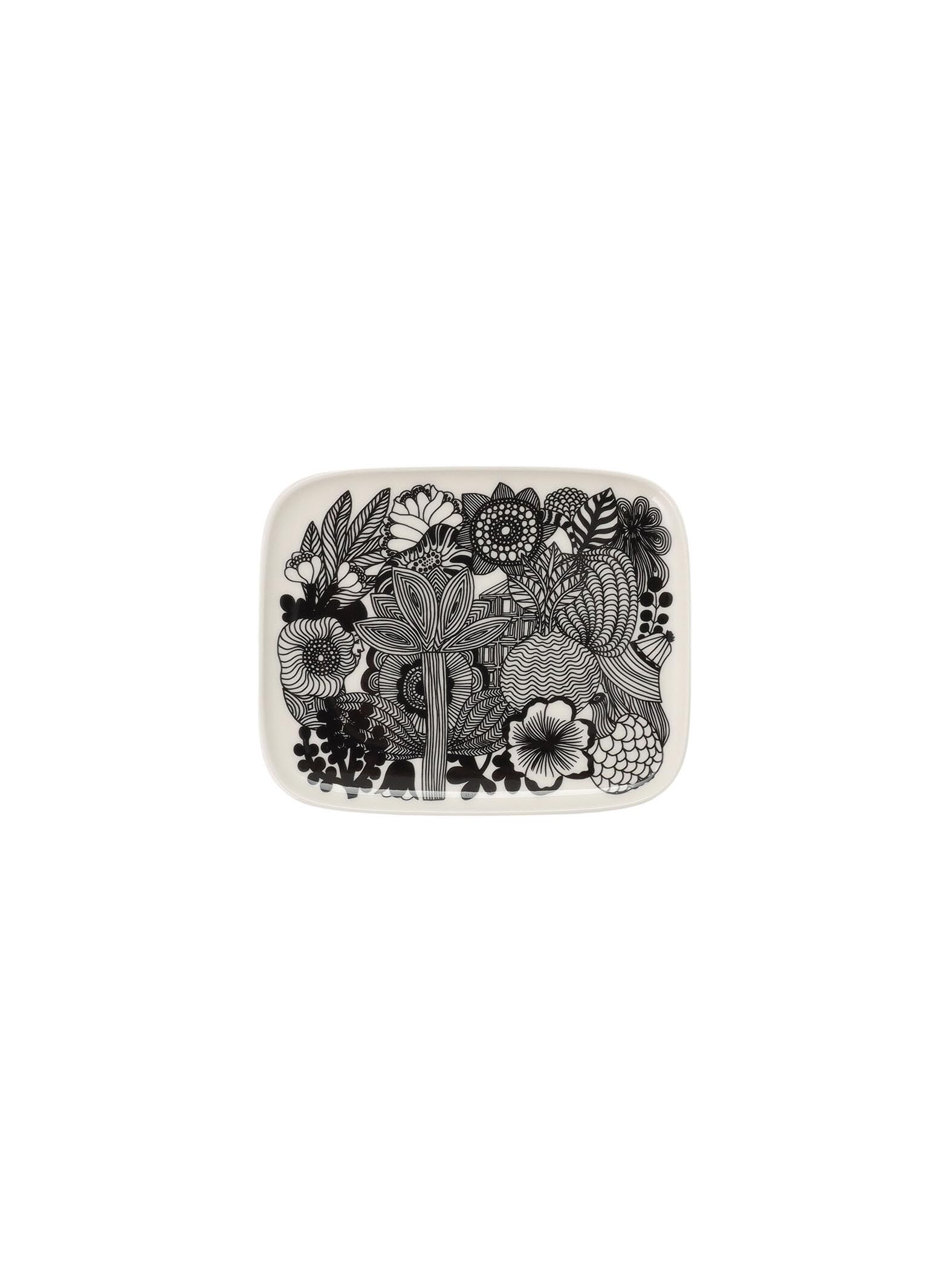 Тарелка Marimekko Siirtolapuutarha 15 x 12 Белый x Черный, см, Женская, 52_1_52169467845,