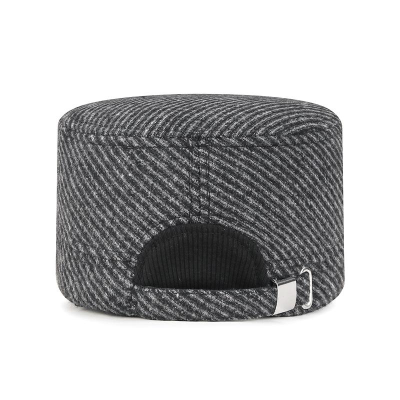 Northwood Autumn Winter Baseball Cap Velvet Warm Woolen Flat-top Hat for Men Thickened Dad's Cold-proof Ear-protecting Flat Top Cap