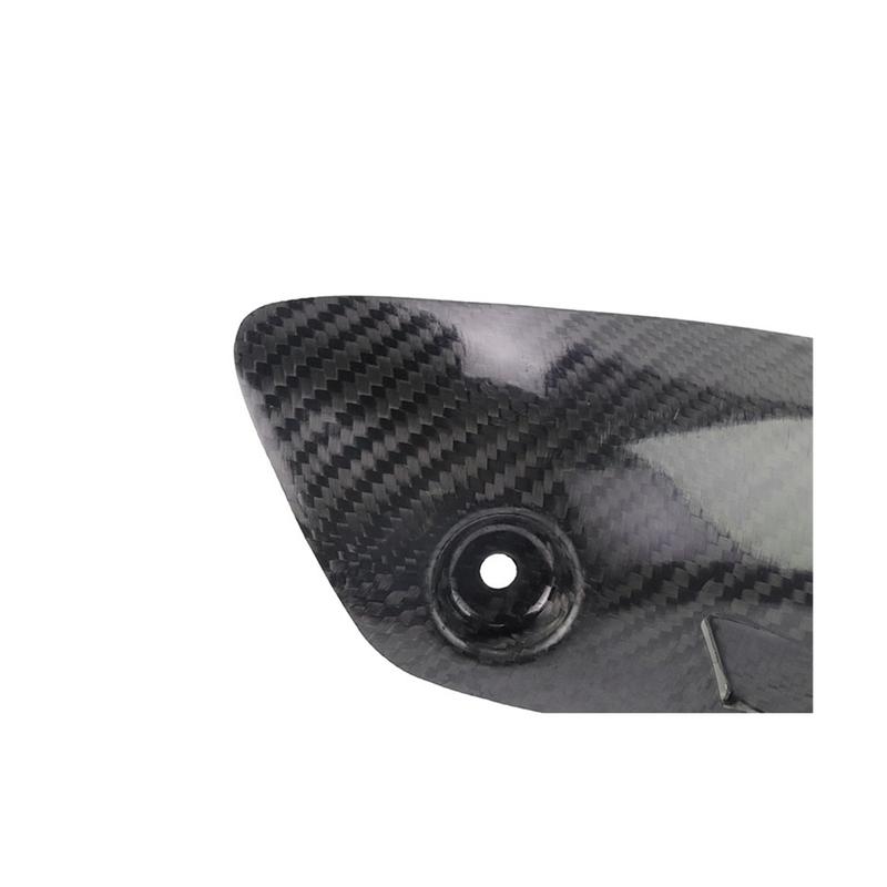 Exhaust Link Pipe Cover Carbon Fiber Anti-Scald Cap Heat Shield Guard Proof for DUCATI Monster 821 1200S R