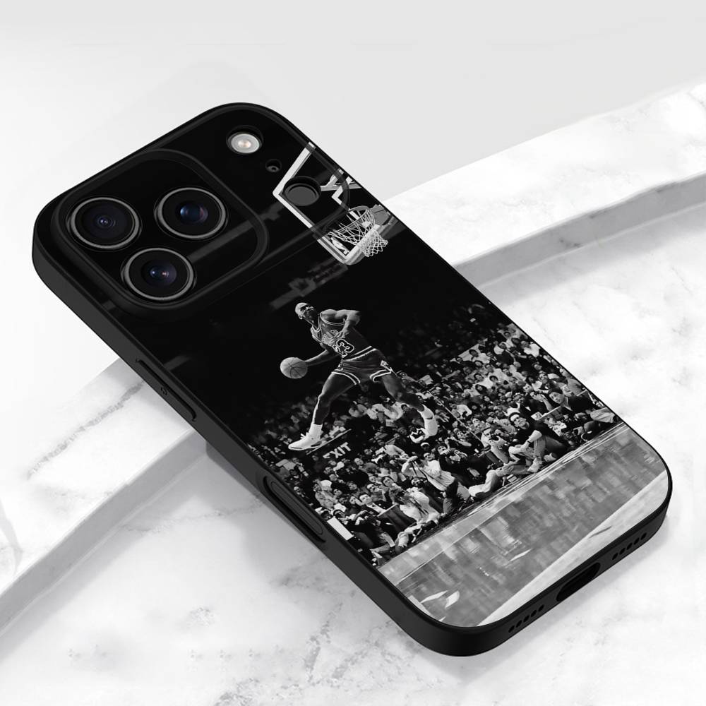 Basketball J-Jordan-Legend Phone Case For iPhone 17,16,15,14,13,12,11,Pro,Max,Plus,E,Air,Mini Protective Black Cover