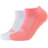 Skechers 2PPK Basic Cushioned Sneaker Socks, Unisex Red Socks