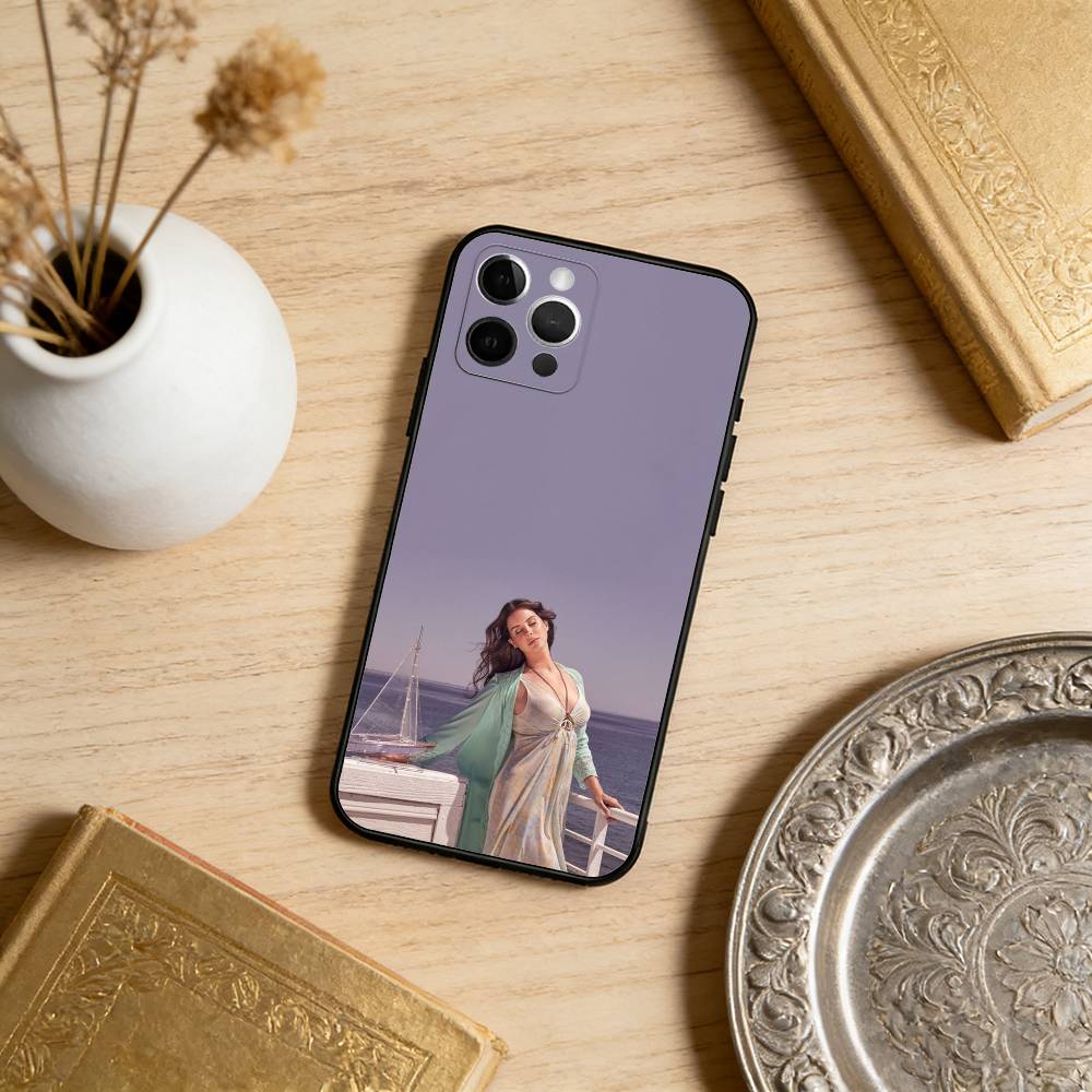 L-Lana D-Del Rey Soft Silicone Black Cover,Phone Case For iPhone 17,16,15,14,13,12,11 Plus,Pro Max,XS