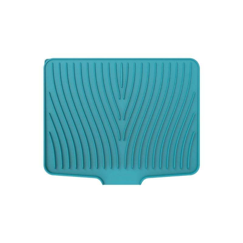 Silicone Draining Mats with Slope Design for Quickly Water Drainage Heat Resistant to 230C Nonslip Base for Dishes