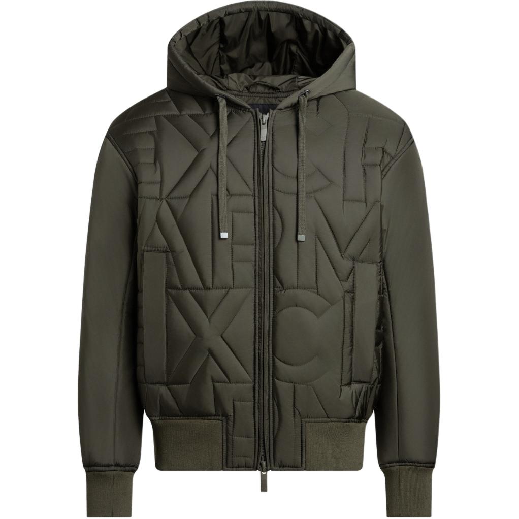 

Emporio Armani FW24 Solid Color Square Hooded Zipper Long Sleeve Cotton Jacket Men jackets Olive-Green 6DZB11-ZN4XZ-1897 XXL