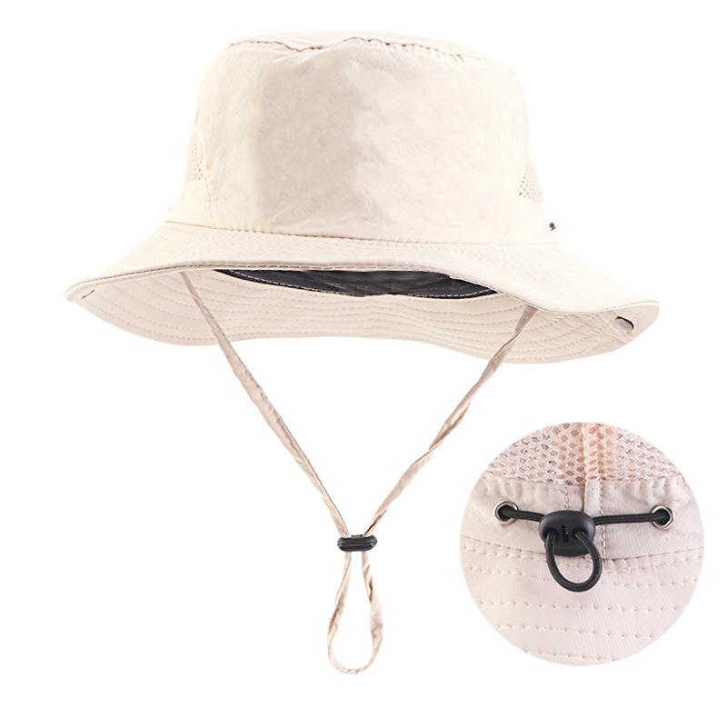 Outdoor Waterproof Bucket Hat Summer Female Anti-ultraviolet Sunshade Mountaineering Sun Hat Parent-child Anti-sun Hat