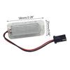 1 Paar Xenon-Weiß Voll-LED Kennzeichenbeleuchtungsbaugruppe für Focus 5D Mondeo Fiseta Kennzeichenleuchte 6500K CAN-bus 12V