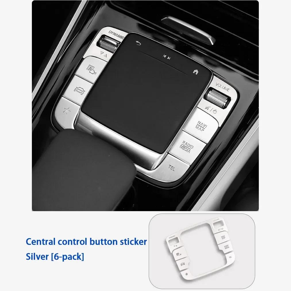 Zentrales Bedienfeld Taste Autotür Kopfstütze Dekorative Aufkleber Für Benz GLB220 GLA200 EQB260 GLE350 GLS450 CLA A B Klasse