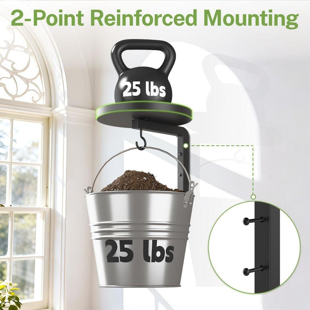 Wall Mounted Floating Flower Display Stand Metal Wall Plant Stand Plant Hangers  Indoor Outdoor