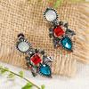 European-American Rhinestone Crystal Earrings: Stylish Zinc Alloy Ear Jewelry