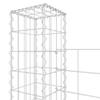 vidaXL Gabionenkorb U-Form mit 6 Säulen Eisen 620x20x150 cm