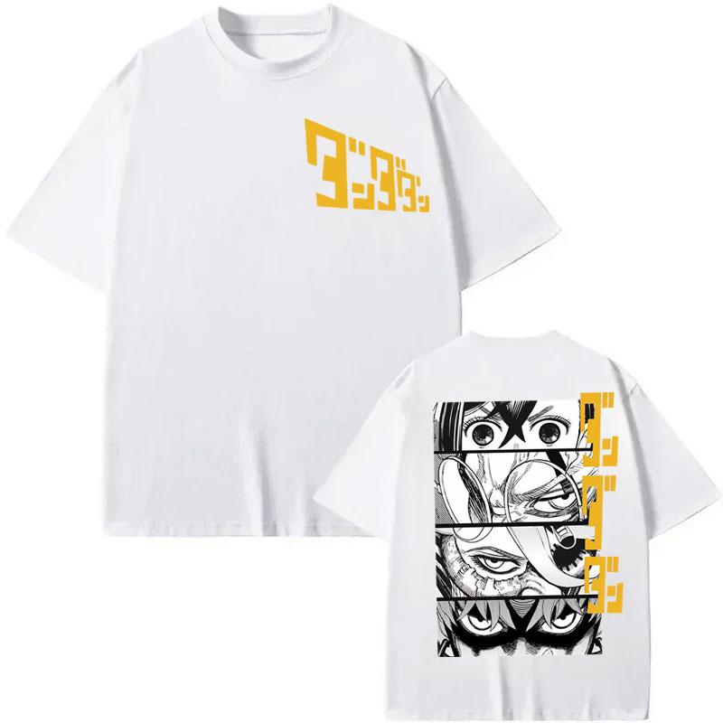 Japanese Manga Dandadan Graphic T Shirts Men Women Cartoon Short Sleeve T-shirts High Quality Cotton Oversized T-shirt