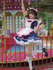 Plus Size Cafe Maid Cosplay Princess Dress for Women's Role Play Party