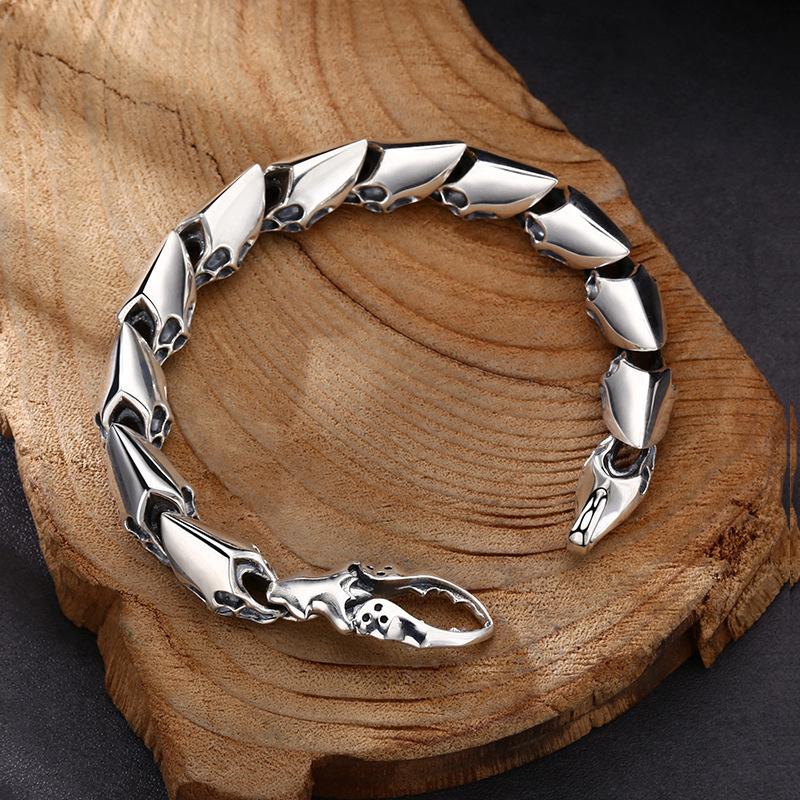 New Style Domineering Heavy Industry Crab Claw Bracelet Domineering Trend Retro Vintage Antique Jewelry