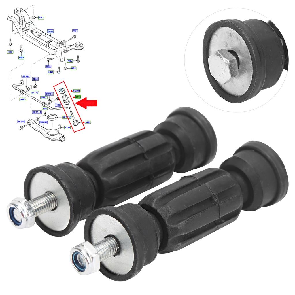 Pair Black LeftRight Stabilizer Bar Link 2M51?5E494?AA 2M51?5E494?AB Fit for Ford Focus