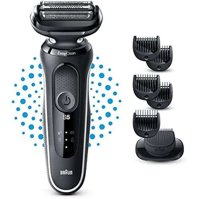 Rasoir électrique - braun - series 5 51-w1500s - 3 lames flexibles - technologie autosense - étanche wet &amp; dry