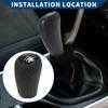 6 Speed Manual Gear Shift Knob for Mazda 3 2010-2013 / Front Automotive Gearbox Stick Shifter Lever Knob Durable Faux Leather Plastic / 1 Pcs Black