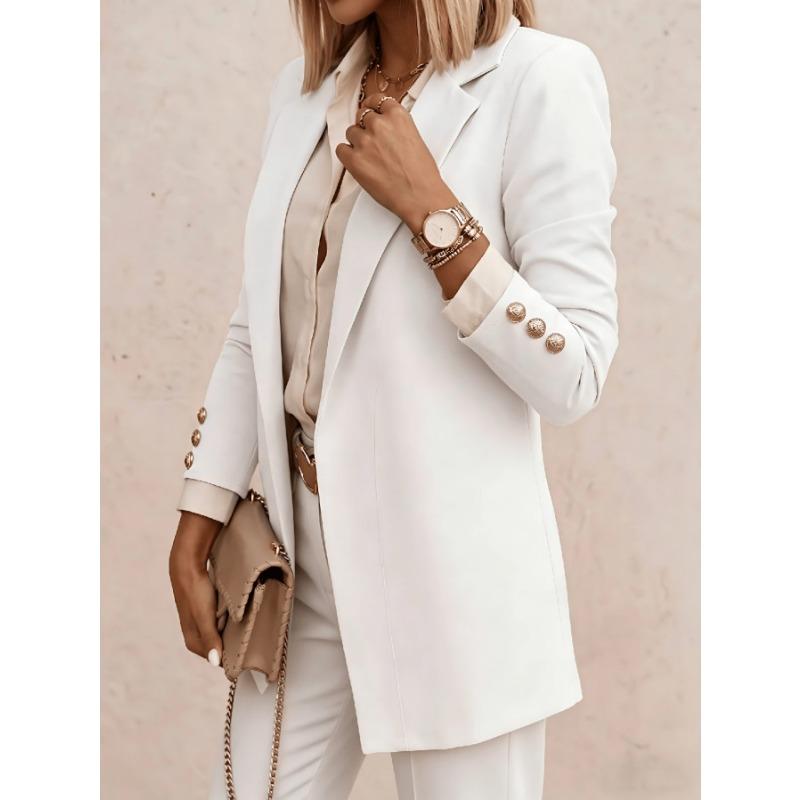 All Colors Sizes Casual Fashion Lapel Long Sleeve Blazer For Women